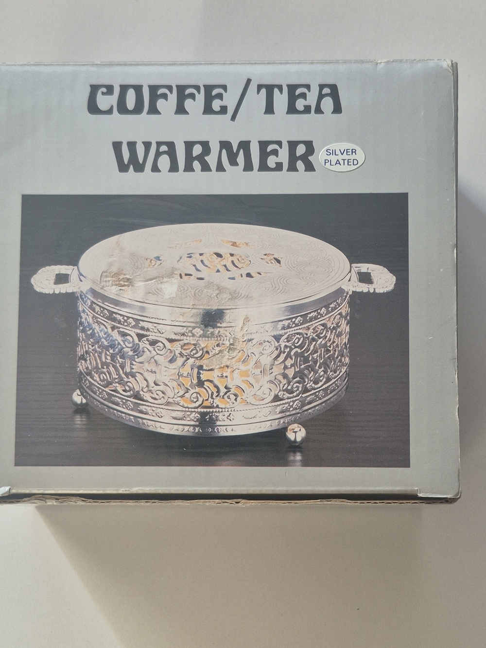 Silver-Plated Coffee/Tea Warmer - Silver